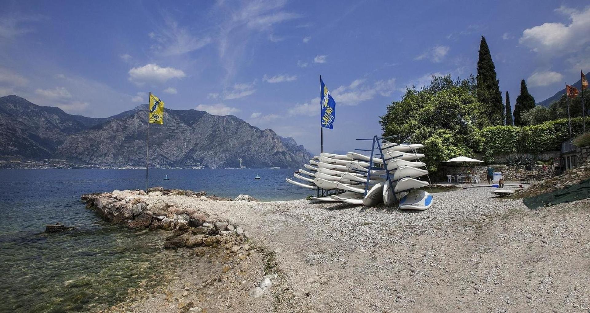 Tolle Wohnung In Malcesine Mit Garten, Grill Und Gemeinschaftlichem Pool Esterno foto