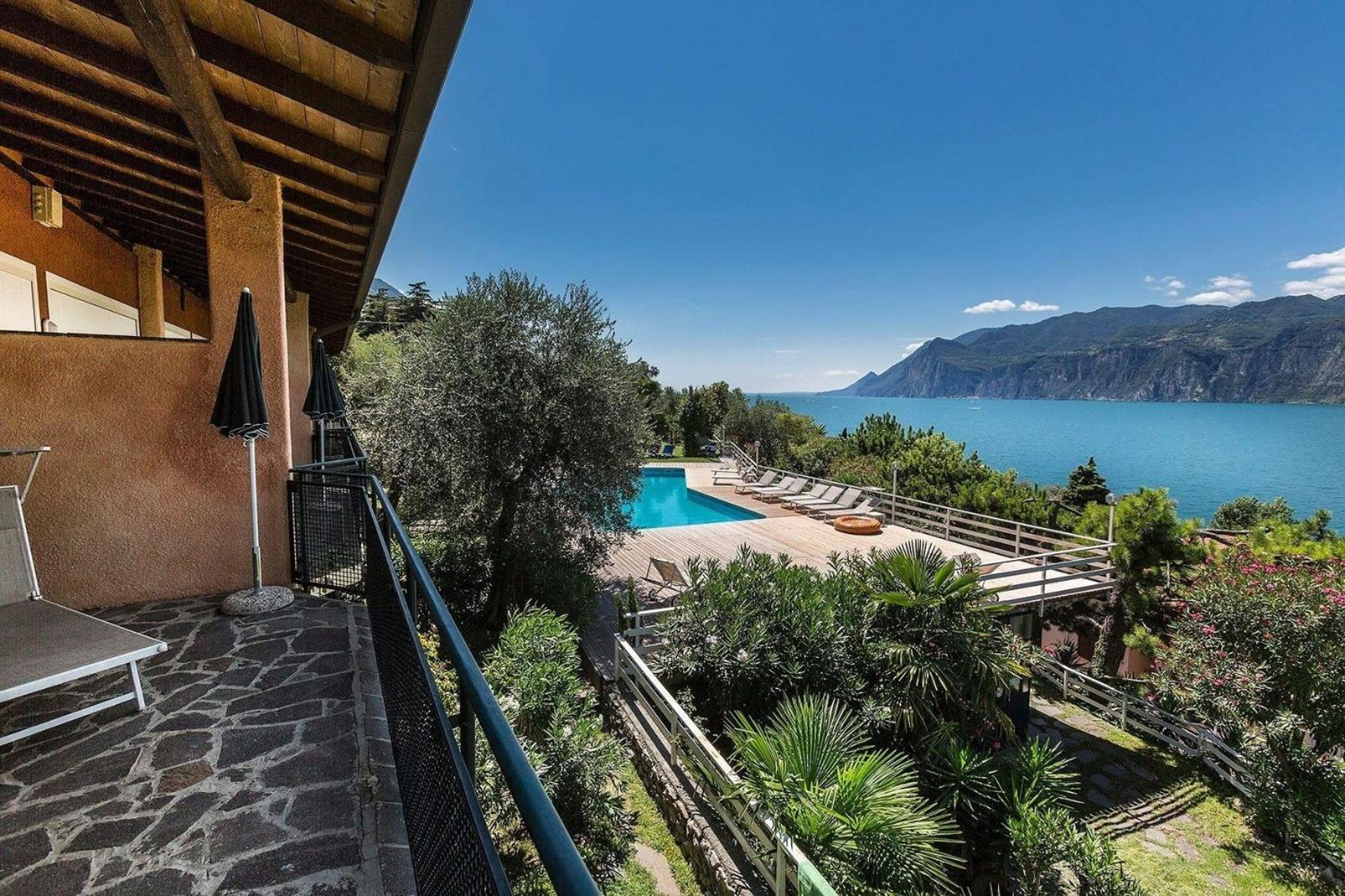 Tolle Wohnung In Malcesine Mit Garten, Grill Und Gemeinschaftlichem Pool Esterno foto